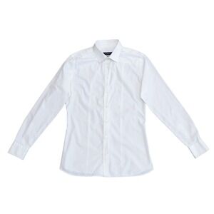Authentic Givenchy White Dress Shirt Slim Fit Cotton Size 43 / 17 Slim M